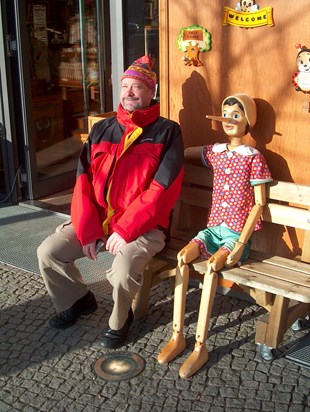 Clive and friend in Berlin 2008