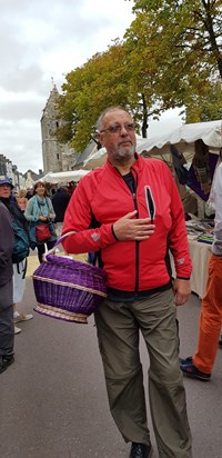 Nice basket Clive - a purchase from a market in France in 2018