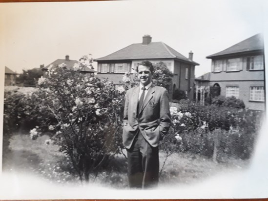 Buying his first home in Hayes, Middlesex  (June 1960)