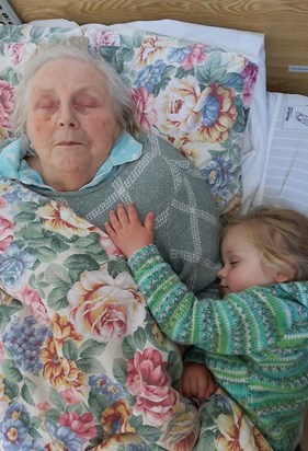 Nap time with her Nana 