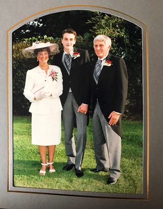 Paul, Mum & Dad at his Wedding 1995