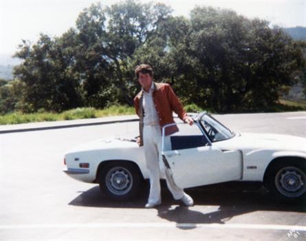 John with his Lotus Elan 1981
