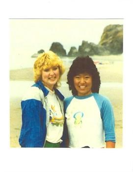 Karin and Melinda at the beach in 1983.