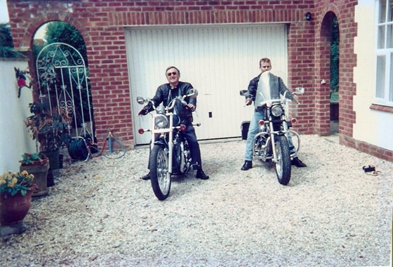 David and son James, Yeovil, circa 1992.