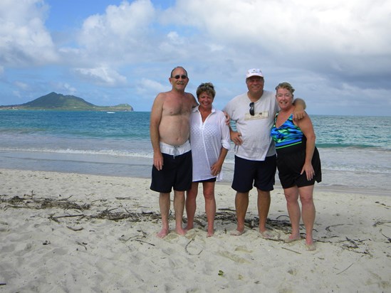 Tom, Sharon, Steve and Kathy in Hawaii
