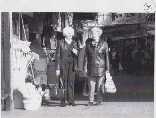 Her great friend Gladys, they were relentless shoppers for bargains every Saturday for about 20 years