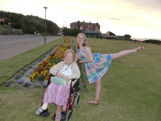 August 2015 with Mary in Mundesley