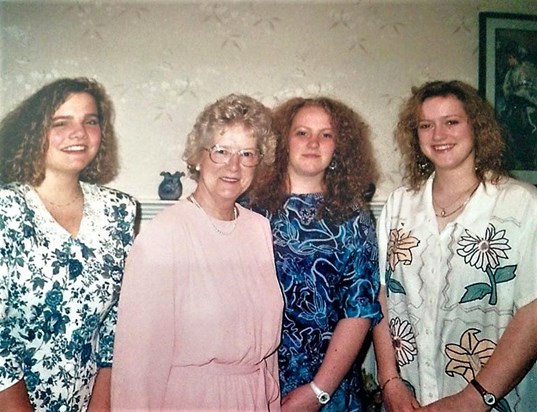 80s perms with Karen, Sarah & Nicola