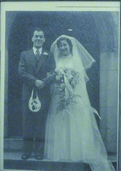 wedding of Olive&Arthur September 20 1952. at St. Marks church Mansfield.