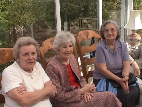 Olive with her bridemaids of 1952 at her 80th birthday party