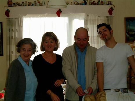 Olive,daughter Julie,son Stephen&grandson Carl