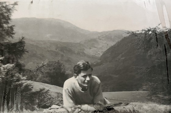 Iain in Grasmere after he and Anne were engaged.