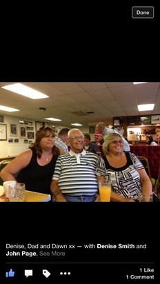 Dad with Denise and dawn at cleeve cricket  club xx