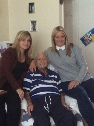 Kelly & Alison with their gramps xx