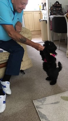 Dad with Rosie