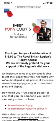 For you dad, I know the Poppy Appeal was close to your heart, lots of love Diane xXx