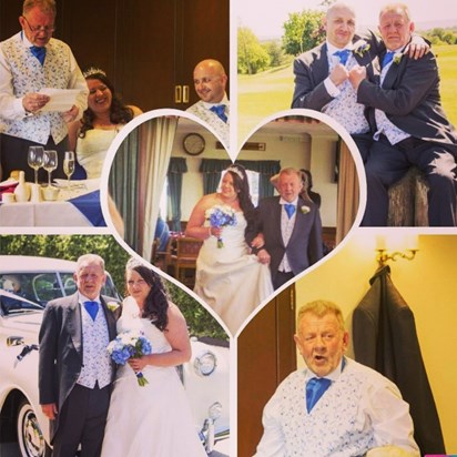 My special day with my dad ...an my new hubby a day i will never forget