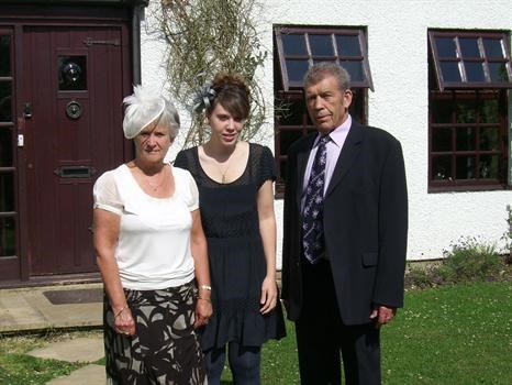 Mum, Me and Dad, before we went to Ascot