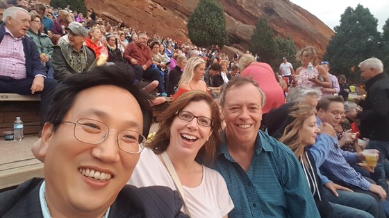 Happy memory in Amphitheater near Denver