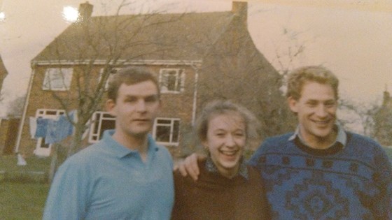 A young (20’ish) Charlotte with her brothers Charlie and Simon