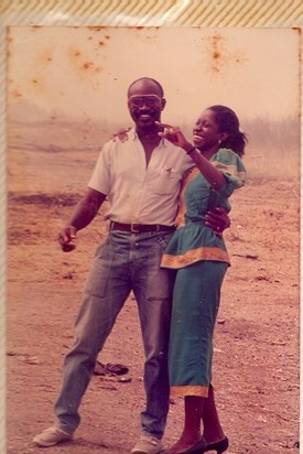 MrT with sister in law, January 1989