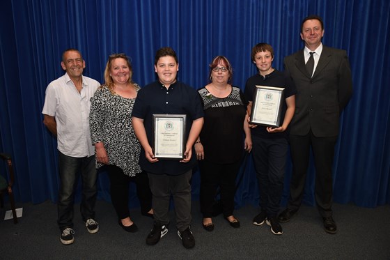 Proud Dads Dave and Richard,their boys receiving Commendations for Bravery - 27 May 2016