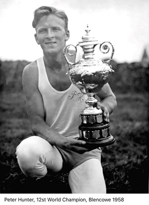 Peter Hunter, 12st Champion, Blencowe 1958