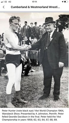 Peter Hunter,14st Champion, Wansbeck 1964