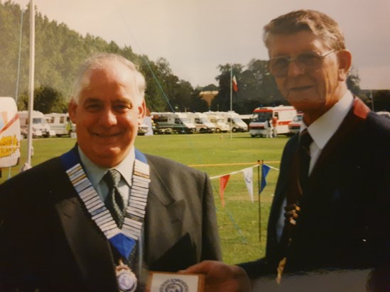 Presentation of the Suffolk Ambulance Shield to The President of the Ambulance Service Institute 