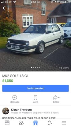 How bizarre your old car is up for sale today !