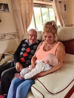 Grandad with Julie and Thomas