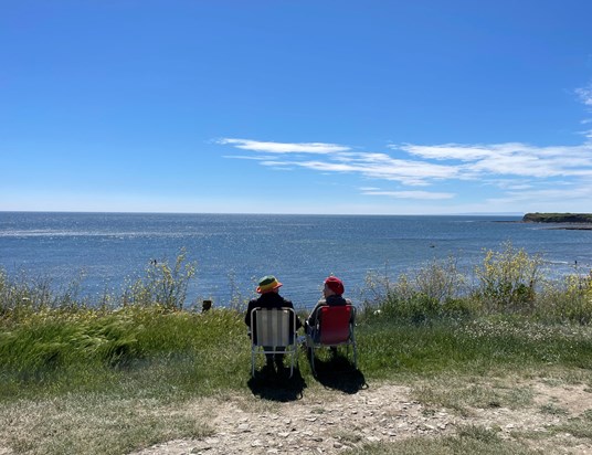 Wanda and Ruth at Kimmeridge