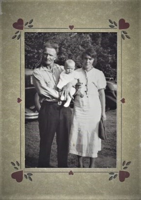 1938, Beth with Lee Edward and Bertha (Mum and Daddy)