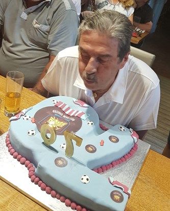 70th Birthday and West Ham Cake