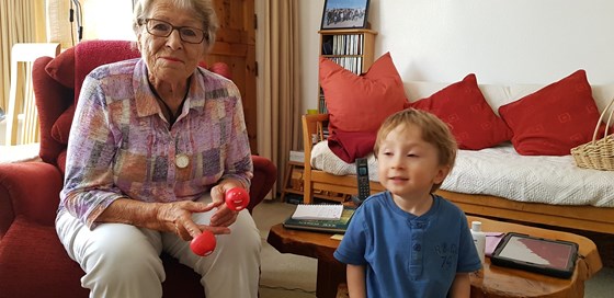 Mum with grandson Zachary
