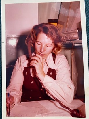Ward clerk in 1978