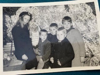 With Father Christmas at Heelas - 1967