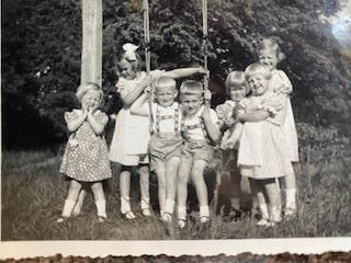 Willerswalde with sisters and friends (Mum far left)