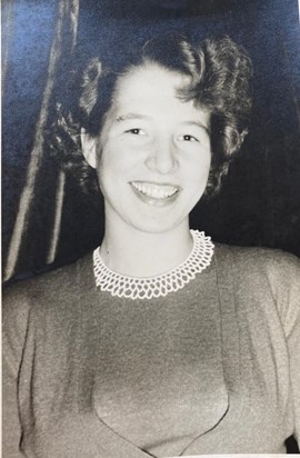 Mum at 17 before leaving for England