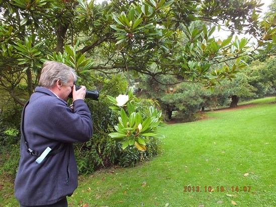 On the Isle of Wight with his camera