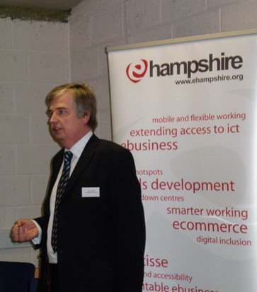 Tony at a SEEDA Broadband Partnership Programme event