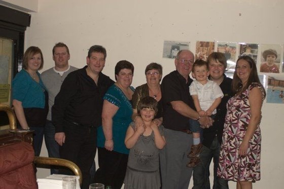 All the family together at Mark's 30th birthday party