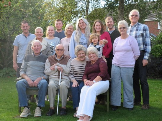 Family gather to celebrate his 88th birthday.