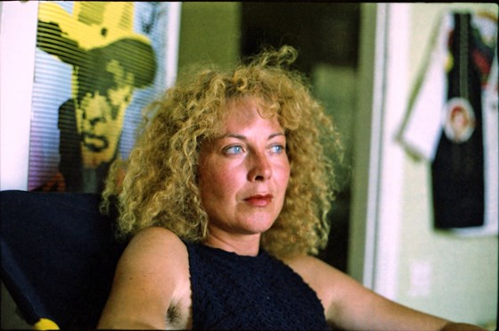 Maria relaxing in Athens in the late '80s