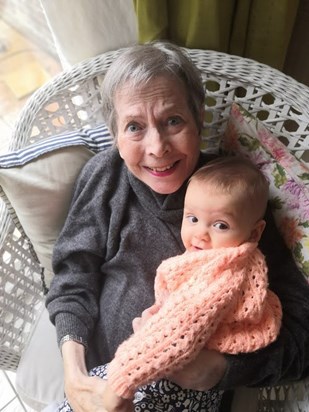 Mama and her granddaughter Elektra, October 2020