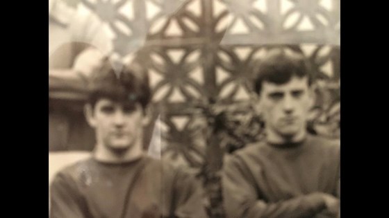Myles and Mac back in the day ! Cadets football team at Hendon West London 1980.