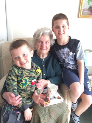 Thank you for being the most wonderful, kind, loving Grandma to Callum & James xx 