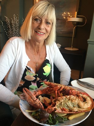 One of my favourite photos of my Mum eating lobster at The Marine Hotel in Tankerton during the pandemic in August 2020 ♥️ 