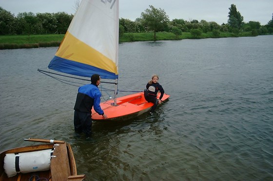 Robin in 2006 teaching  Jasmine to sail, sharing his enthusiasm  inspiring confidence, thanks Robin