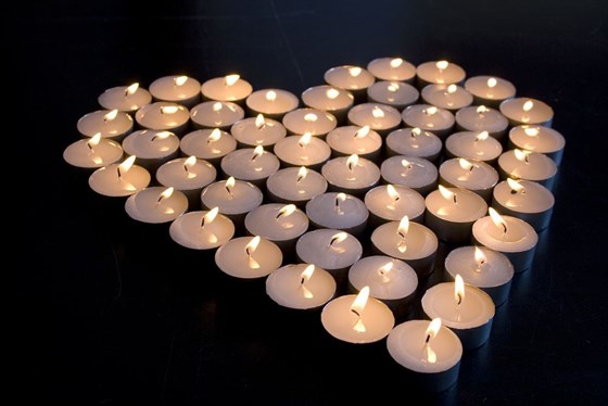 Candles   heart